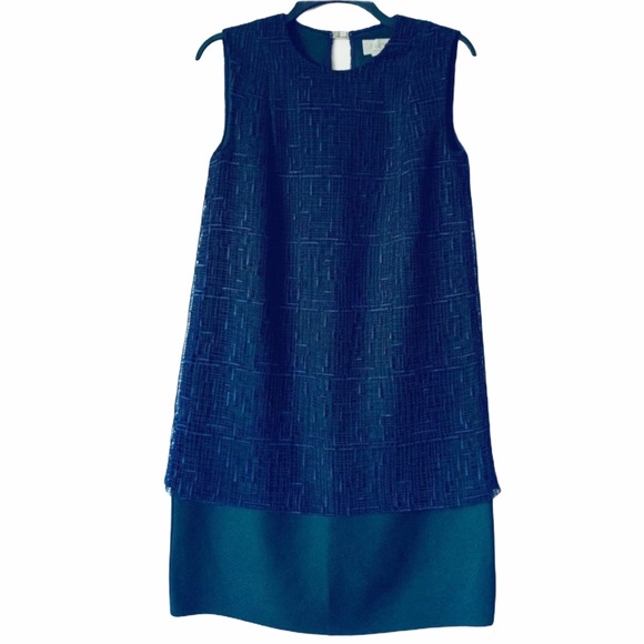 Jason Wu Dresses & Skirts - Jason WU GREY mesh overlay Hunter green shift EUC